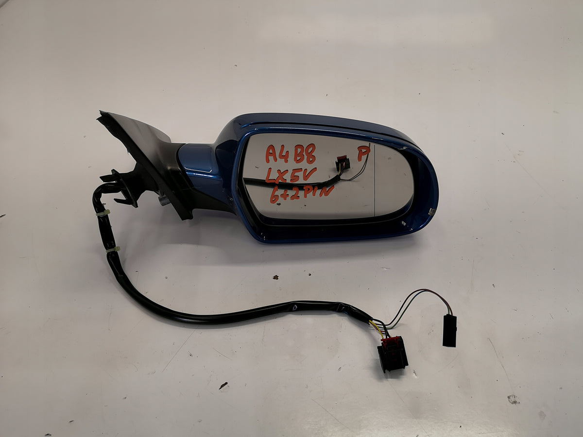 AUDI A4 B8 MIRROR RIGHT 8PIN LX5V