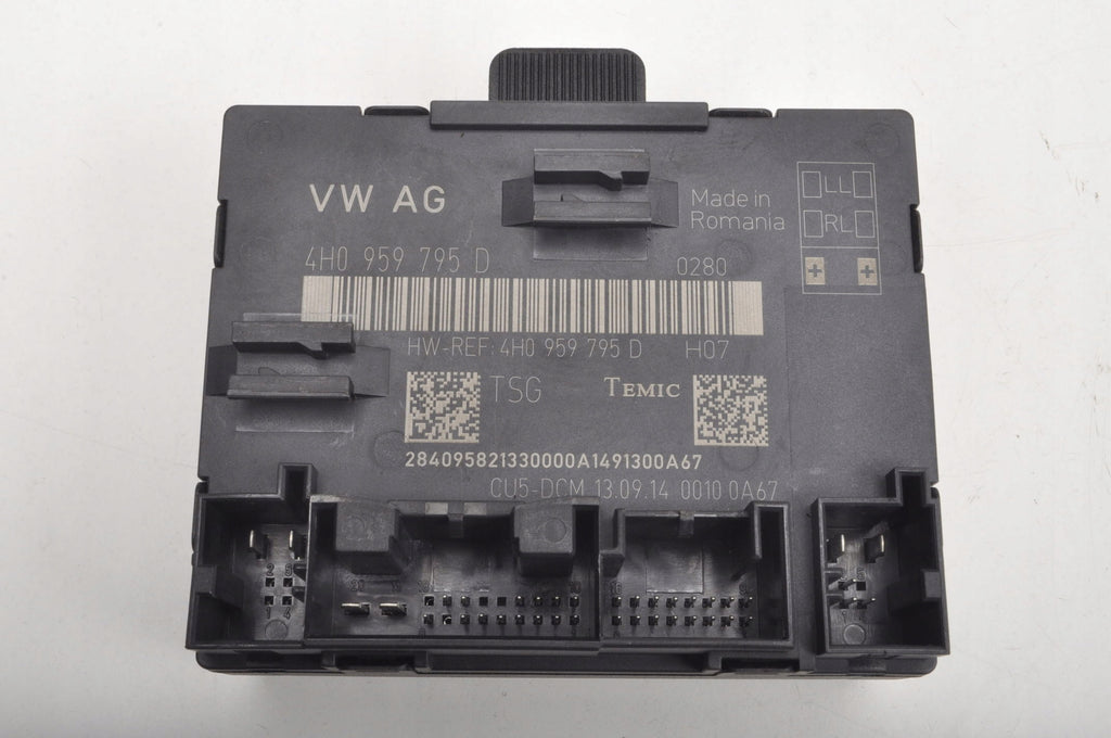 AUDI A8 D4 DOOR MODULE LEFT REAR 4H0959795D