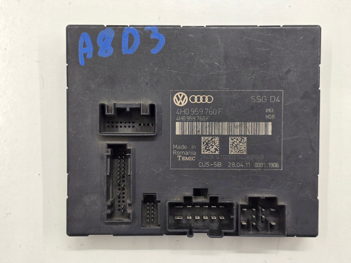 AUDI A8 D4 MODULE SEAT CONTROLLER 4H0959760F