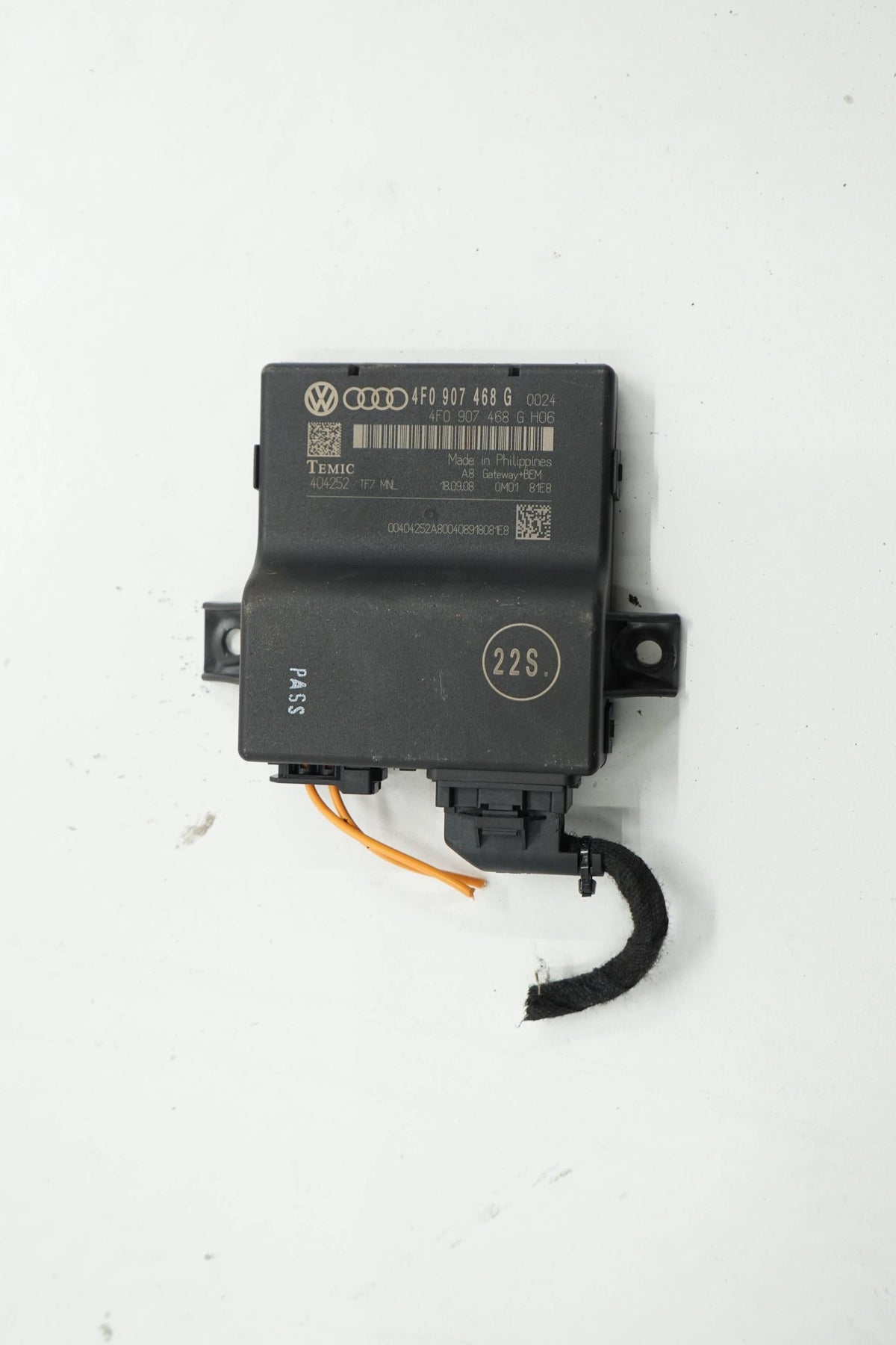 AUDI Q7 4L 08R GATEWAY CONTROLLER MODULE 4F0907468G