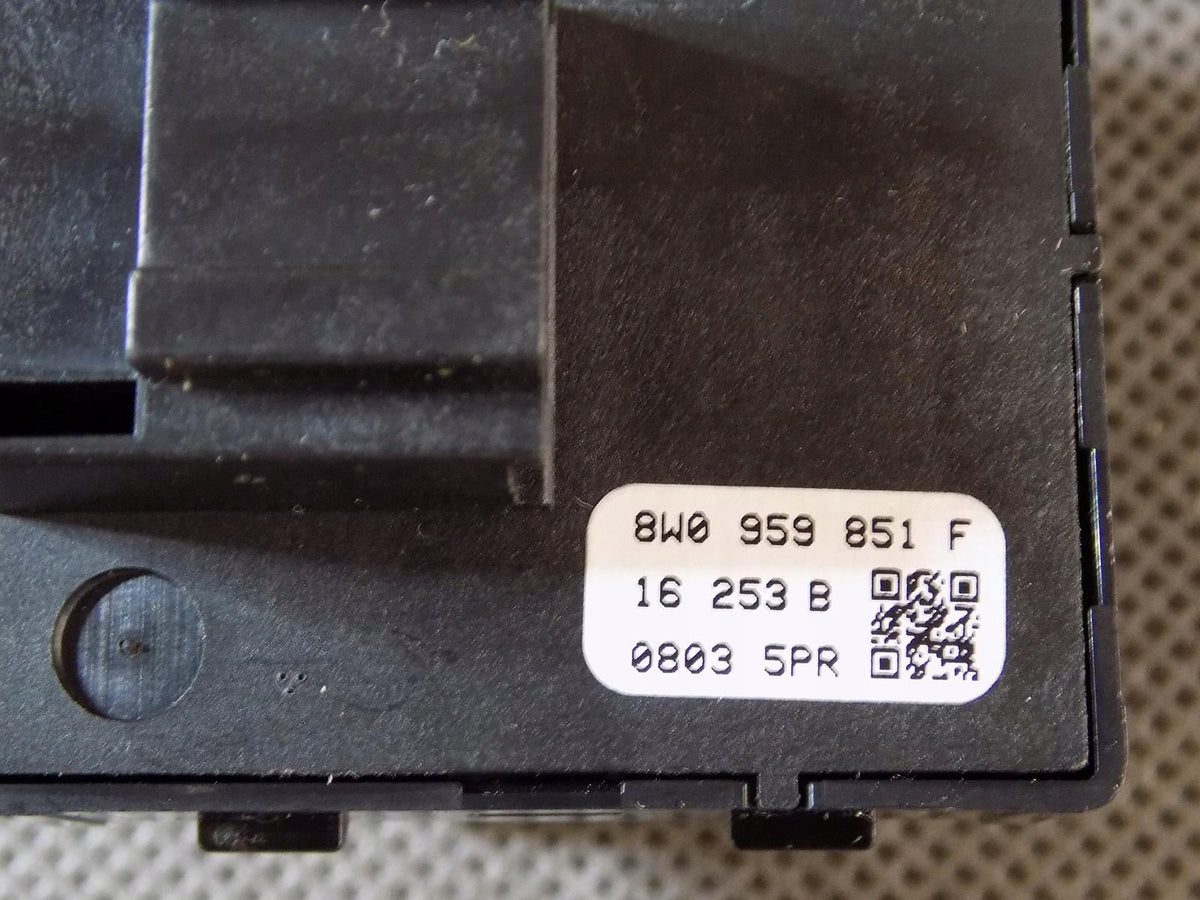 AUDI RS5 8W WINDOW SWITCH LEFT 3D 8W0959851F