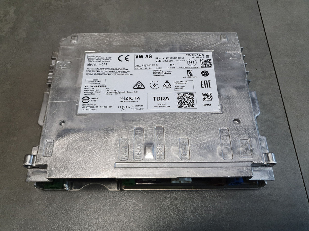 Audi Q6 e-tron Multimedia Station Central Controller 8B3035142S