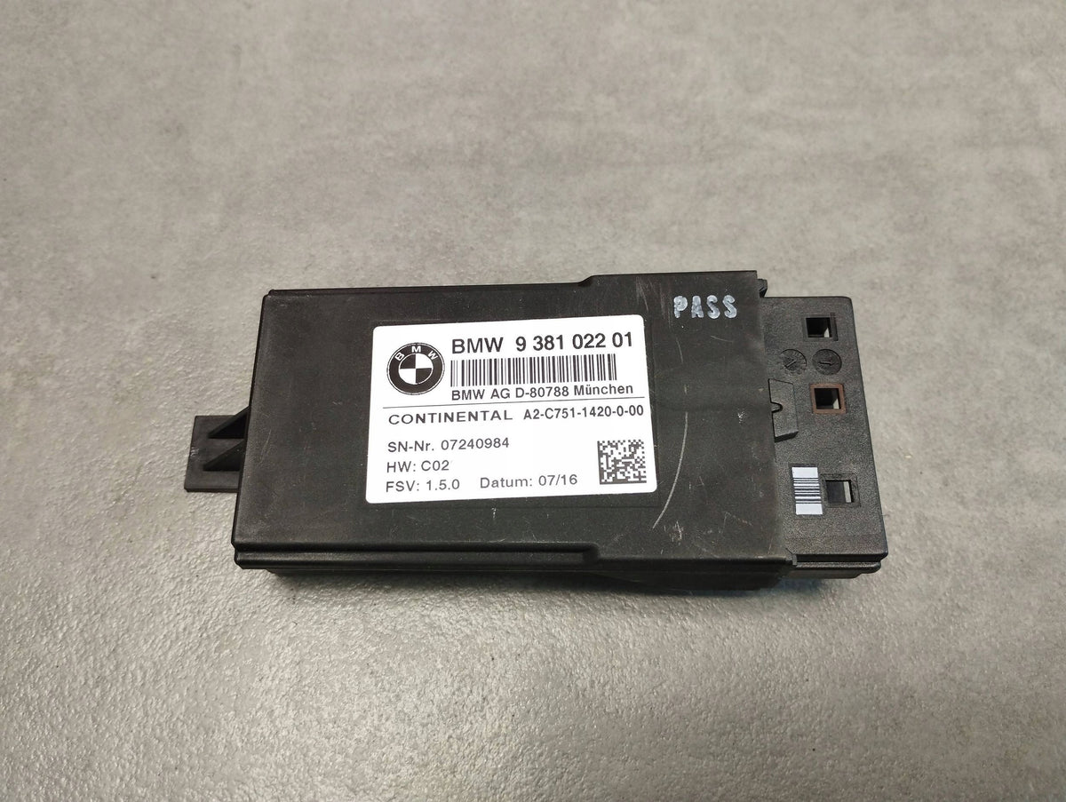 BMW 7 G11 SEAT MODULE 9381022