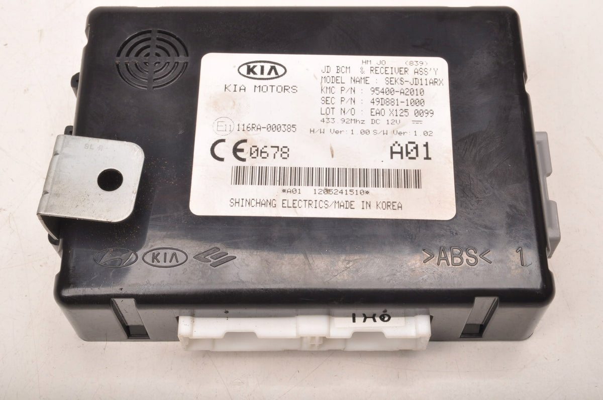 COMPUTER MODULE DRIVER BCM KIA CEED II 95400-A2010