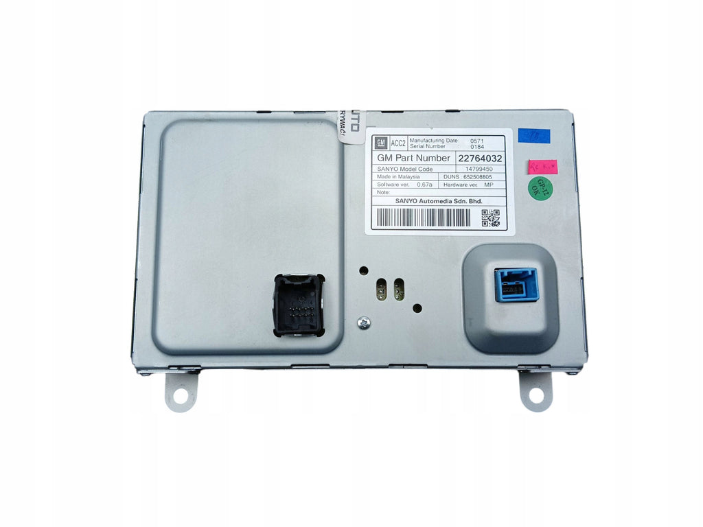 DISPLAY NAVIGATION SCREEN GPS OPEL ASTRA IV J (2009-2012) 22764032