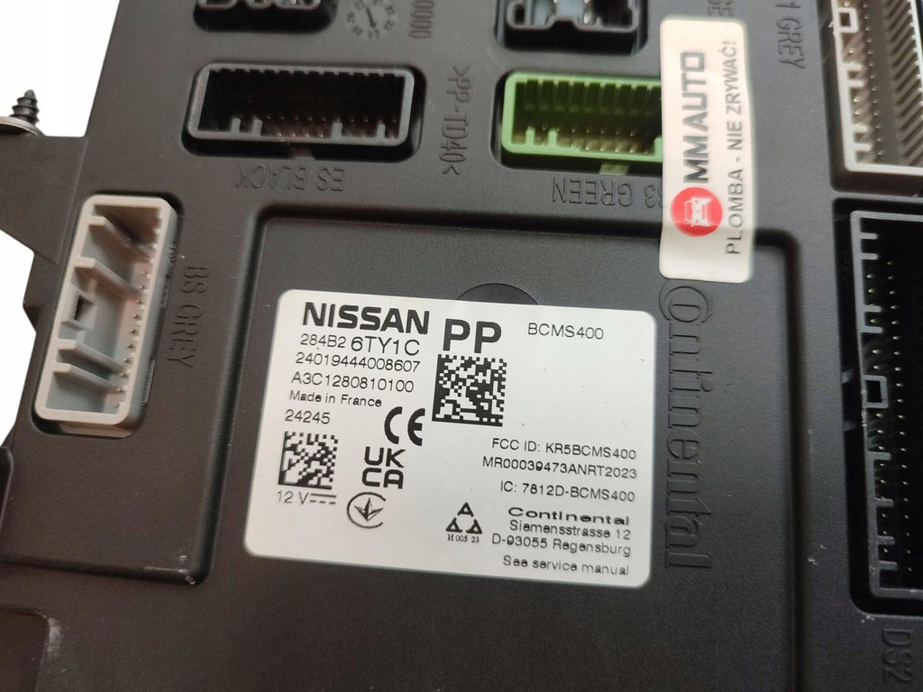 DRIVER MODULE BCM NISSAN QASHQAI III J12 284B266TY1C