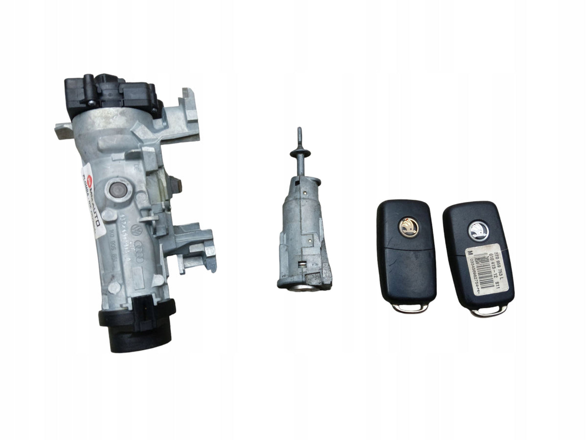IGNITION 2X KEY INSERT SKODA RAPID (2012-2017) 1K0905851