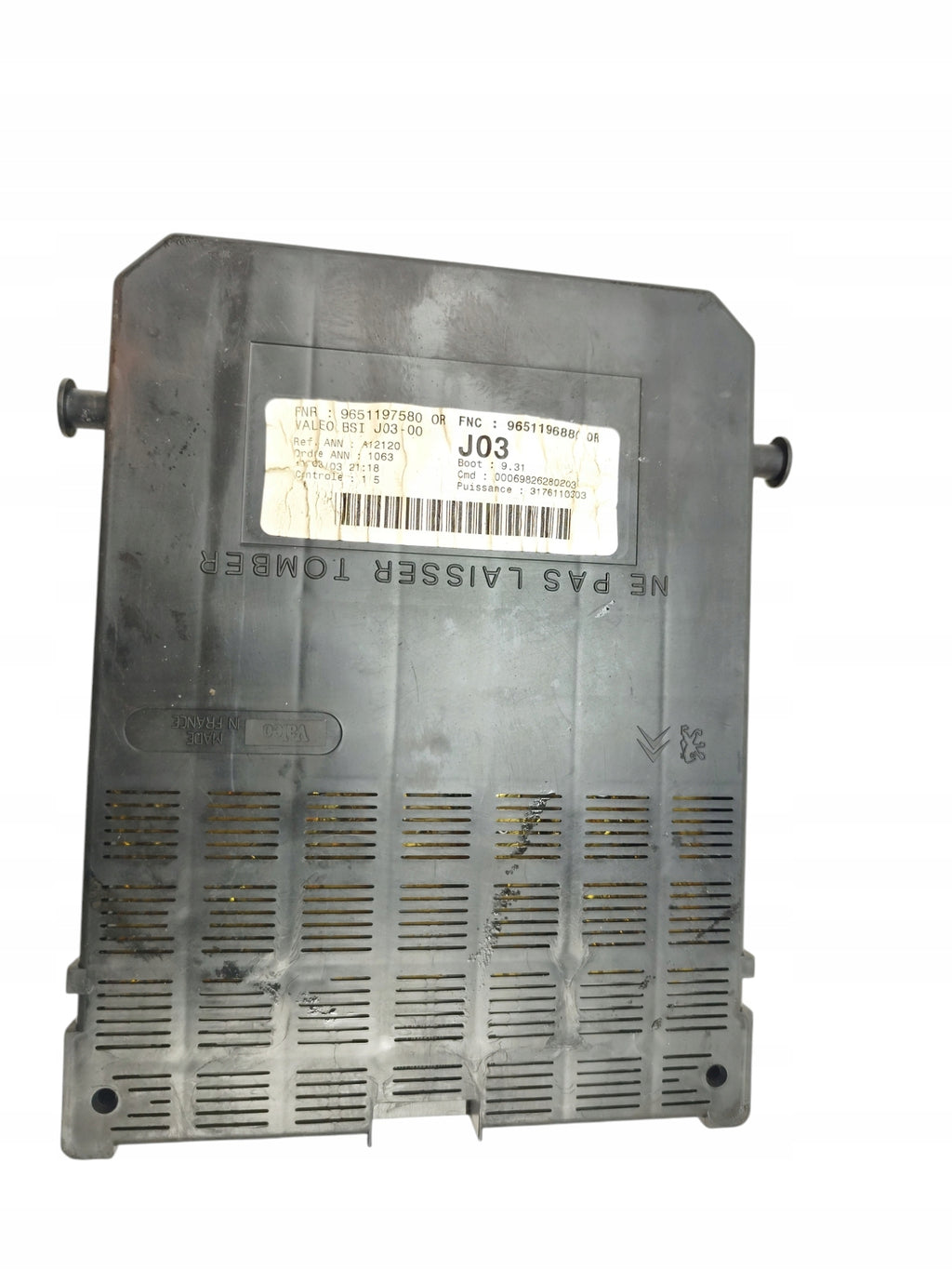 MODULE FUSE BOX BSI PEUGEOT 307 9651197580