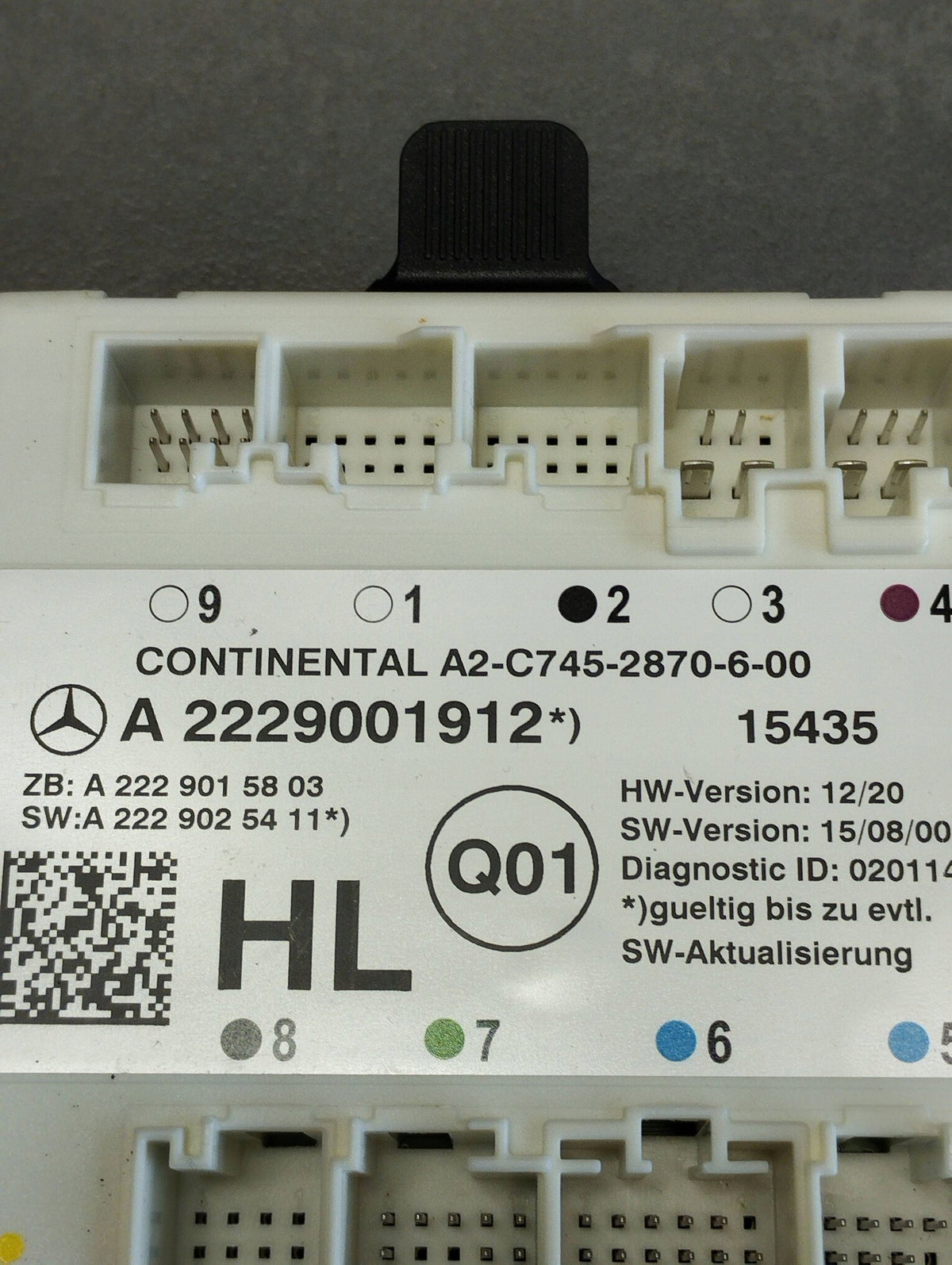 Mercedes-Benz GLC X253 DOOR MODULE LEFT REAR A2229001912