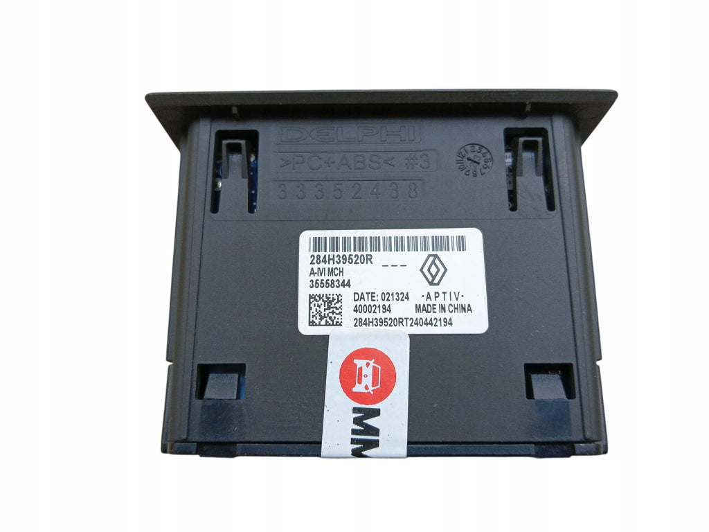 PORT USB AUX SOCKET RENAULT CLIO V CAPTUR II 284H39520R