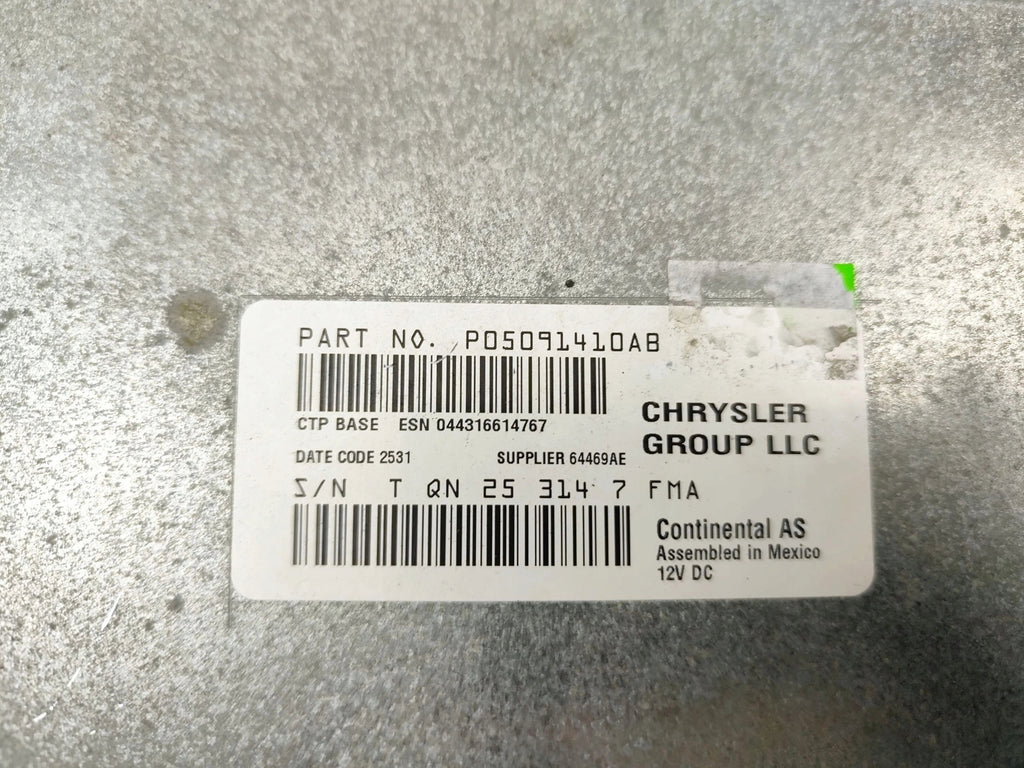 RADIO READER DODGE CHARGER II (2010-2014) P005091410AB