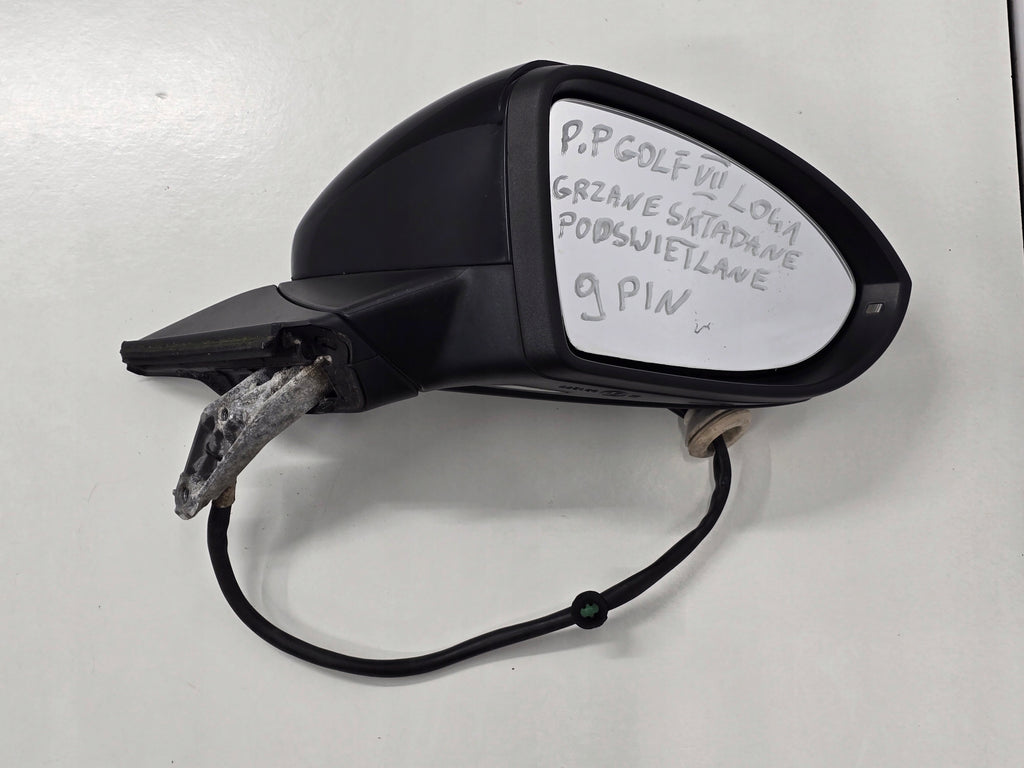 VW GOLF VII 5D HB MIRROR RIGHT 9PIN L041 ANGLIK UK
