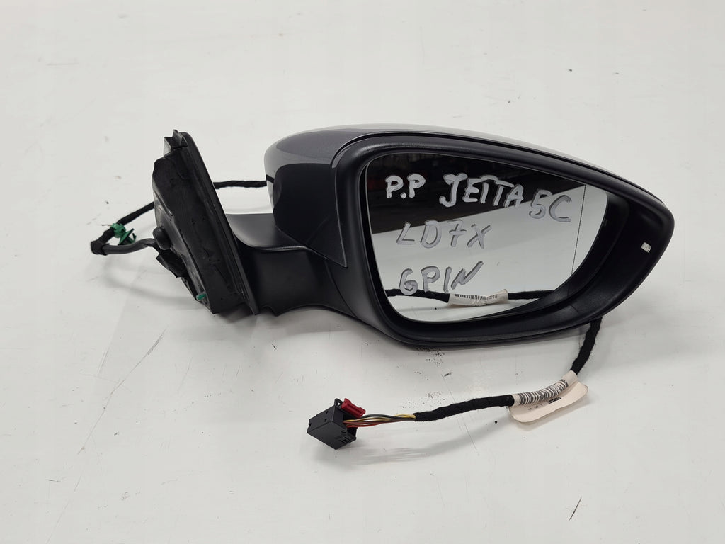 VW JETTA 5C MIRROR RIGHT 6PIN LD7X ENGLISH